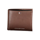 Sleek Brown Leather Wallet with Contrast Details