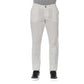 White Cotton Men's Trouser