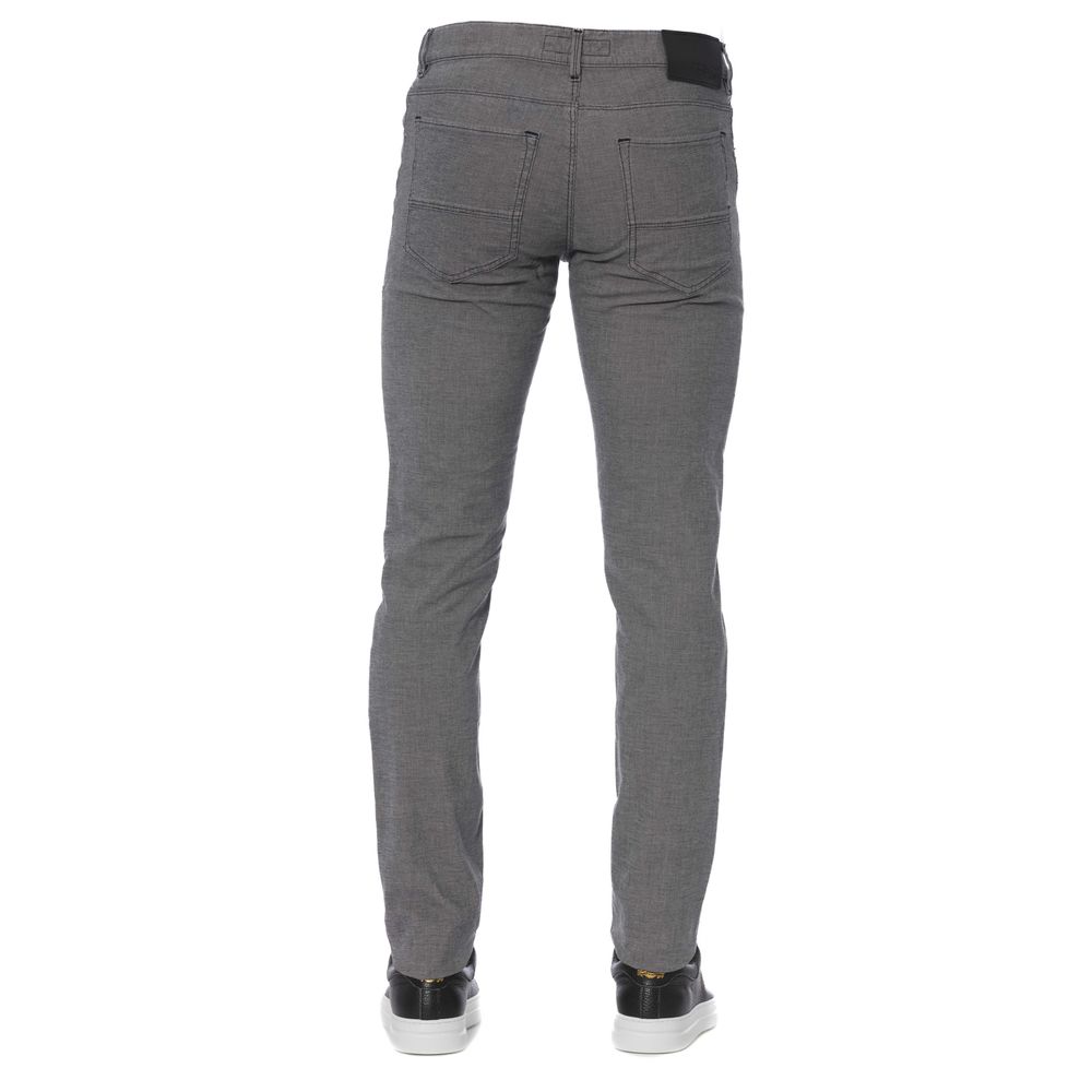 Gray Cotton Men Pants