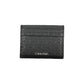 Sleek Black Card Holder with Contrast Detailing