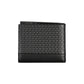 Sleek Black Leather Wallet with Contrast Details