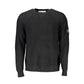 Elegant Black Wool Sweater - Long Sleeved Crew Neck