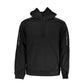 Sleek Fleece Hooded Sweatshirt in Black