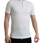 Crown Embroidered White Cotton Polo