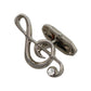 Elegant Silver Tremble Clef Cufflinks