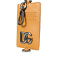 Elegant Orange Calf Leather Card Holder