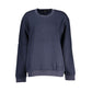 Chic Blue Embroidered Fleece Sweatshirt