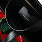 Chic Embroidered Floral Black Tote