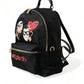 Elegant Embellished Black Backpack