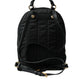 Elegant Embellished Black Backpack