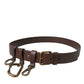 Elegant Brown Calf Leather Belt - Timeless Accessory