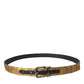 Elegant Gold Leather Belt