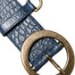 Elegant Italian Leather Belt with Metal Buckle