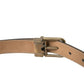 Elegant Black Calf Leather Belt