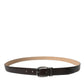 Elegant Leather Belt with Eye-Catching Buckle