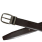 Elegant Leather Belt with Eye-Catching Buckle