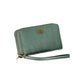 Chic Green Polyethylene Wallet with Multiple Compartments