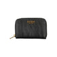 Elegant Black Zip Wallet with Multiple Compartments