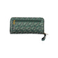 Elegant Green Designer Wallet with Contrast Details