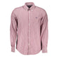 Elegant Pink Narrow Fit Long Sleeve Shirt