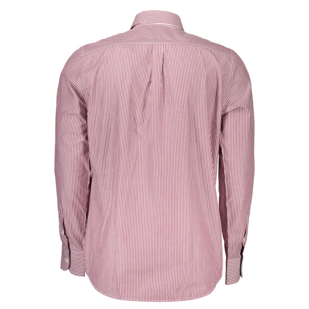 Elegant Pink Narrow Fit Long Sleeve Shirt