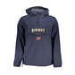 Sleek Soft Shell Hooded Jacket in Bold Blue