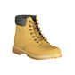 Vibrant Yellow Contrast Lace-up Boots