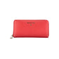 Chic Pink Zip Wallet With Multiple Compartments