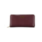 Elegant Triple Compartment Purple Wallet