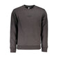 Sleek Gray Fleece Crew Neck Sweatshirt