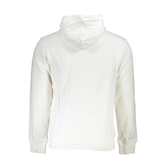 Elegant White Hooded Sweatshirt for Men