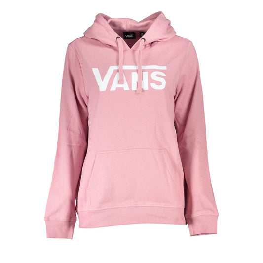 Chic Pink Hooded Fleece Sweatshirt