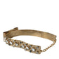 Gold-Tone Crystal Embellished Waist Belt