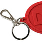 Elegant Red Trifold Key Holder Case