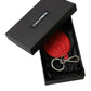 Elegant Red Trifold Key Holder Case