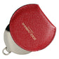 Elegant Red Leather Mirror Holder