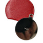 Elegant Red Leather Mirror Holder