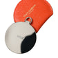 Elegant Orange Leather Mirror Holder