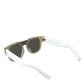 Chic White Acetate Designer Sunglasses