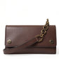 Elegant Leather Shoulder Bag in Rich Brown