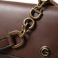 Elegant Leather Shoulder Bag in Rich Brown