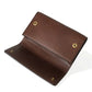 Chic Brown Leather Shoulder Bag with Gold Detailing