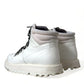 Pristine White Italian Ankle Boots