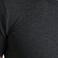 Elegant Dark Gray Crew Neck Tee