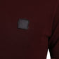 Elegant Maroon Cotton Blend Polo Tee