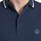 Elegant Crown Embroidered Polo T-Shirt