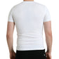 Elegant White Logo Crewneck Tee