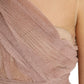 Lilac One-Shoulder Pleated Designer Dress