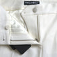 Elegant White Mid-Waist Tapered Pants