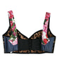 Floral Patchwork Bustier Crop Top